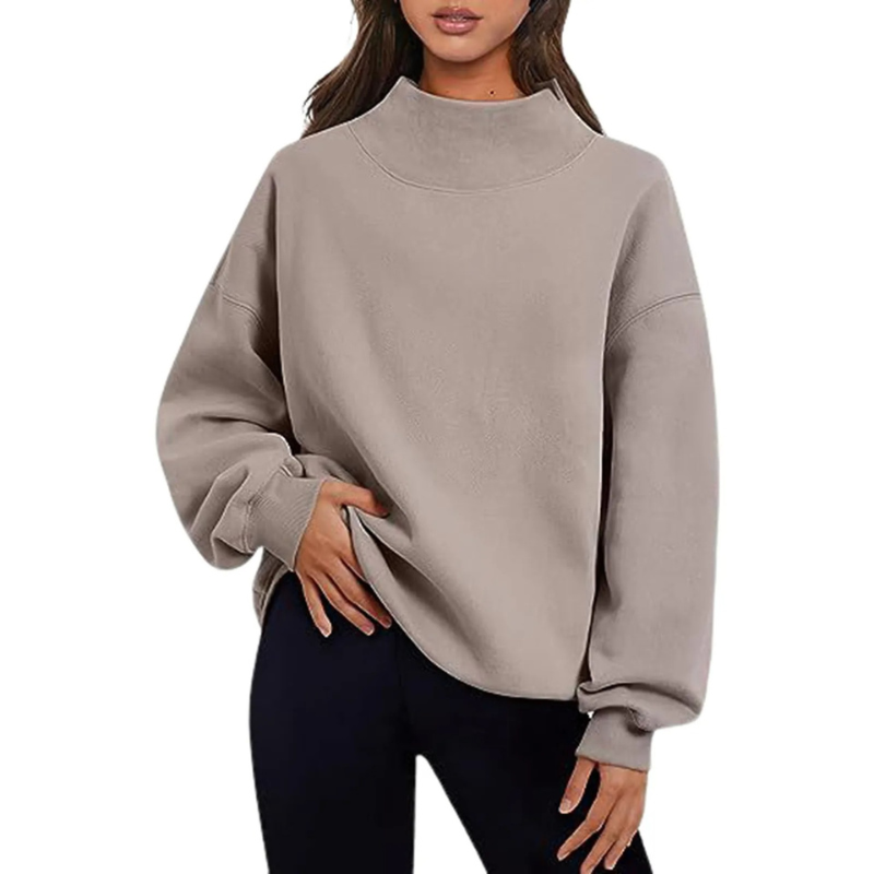 Francene Sweater | Basic Loose-Fit Long-Sleeve Sweater