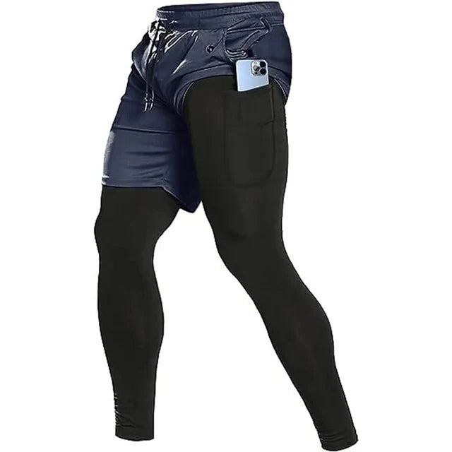 Rhydian Sports Shorts | 2-in-1 Compression Sports Shorts with Pockets