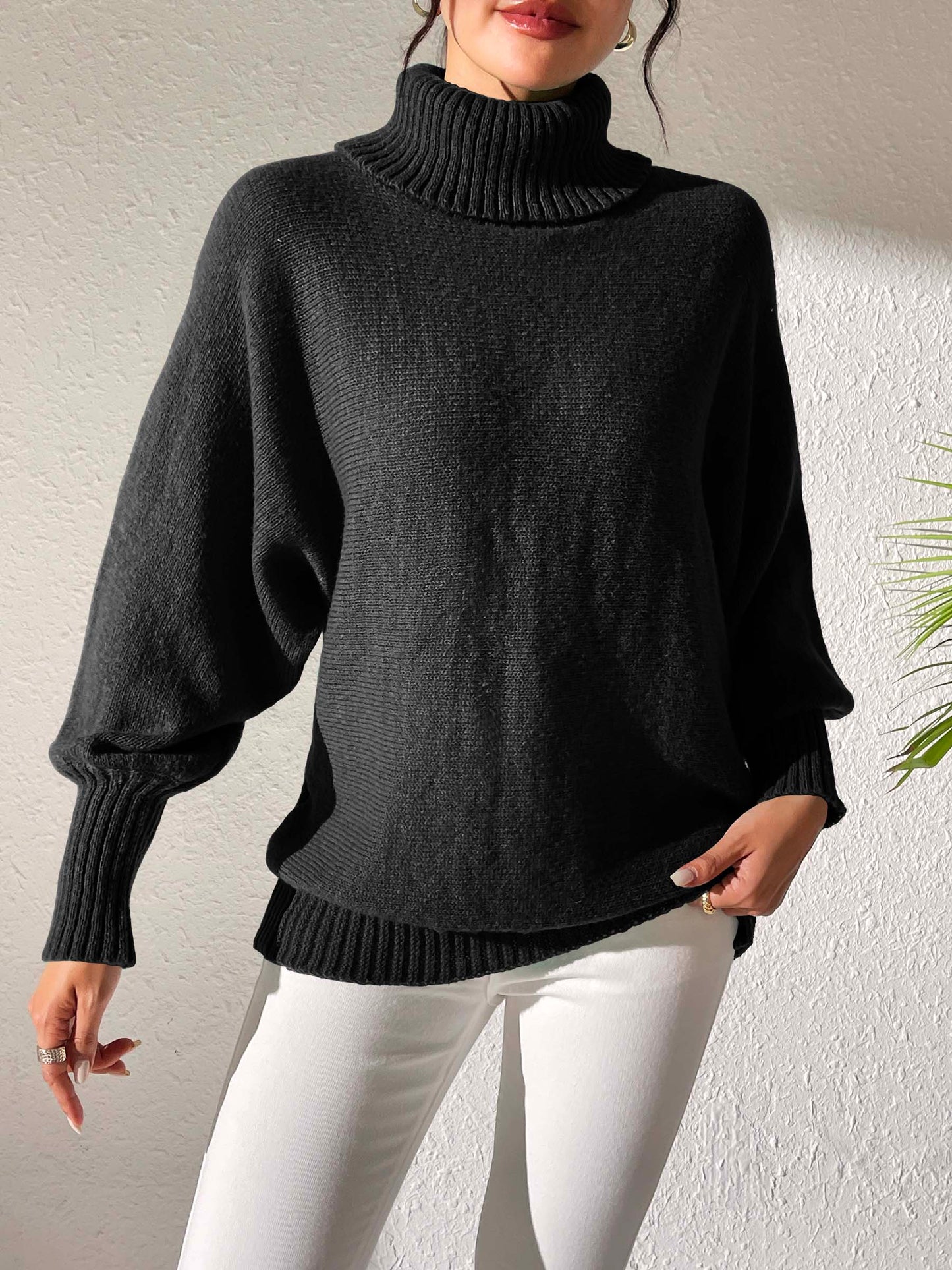 Feyre Sweater | Cozy Turtleneck Long Sleeve Sweater