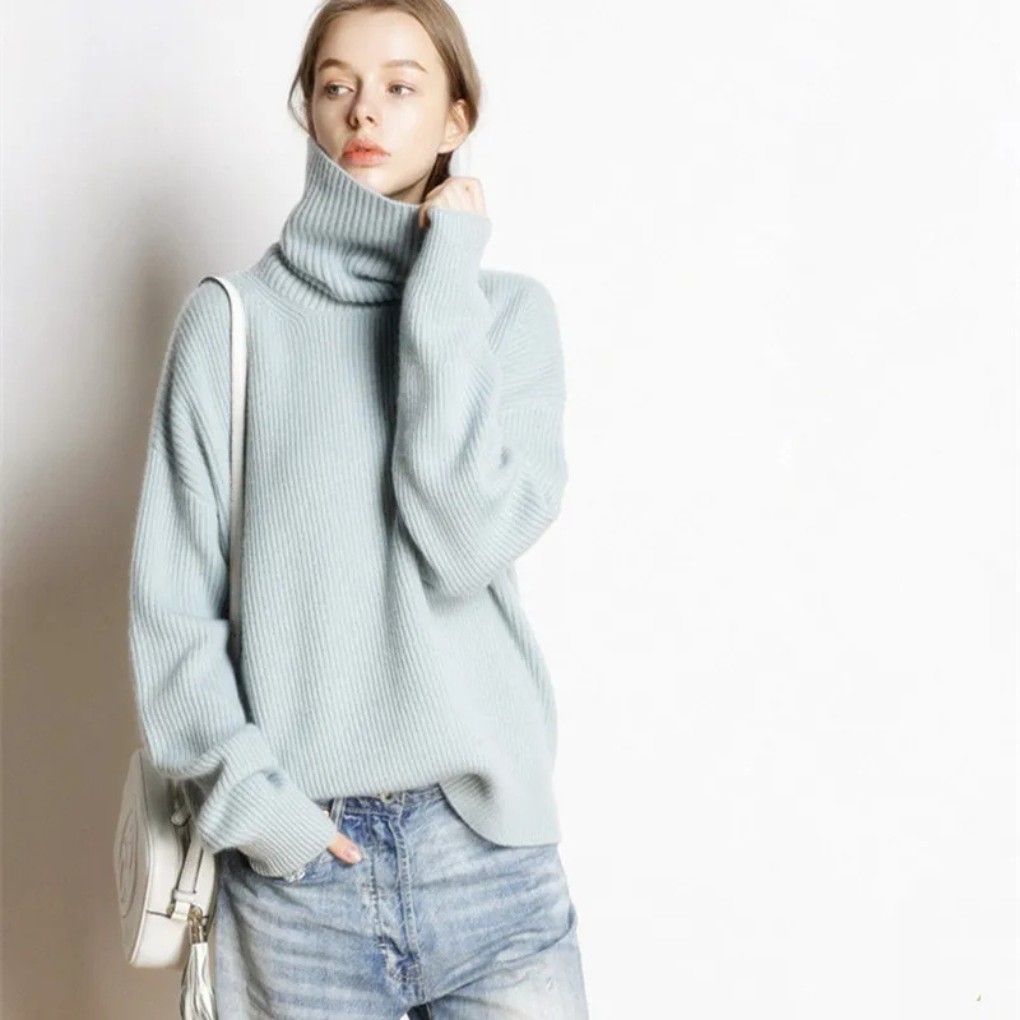 Reanna Jumper | Women’s Autumn Oversized Polo Collar Jumper