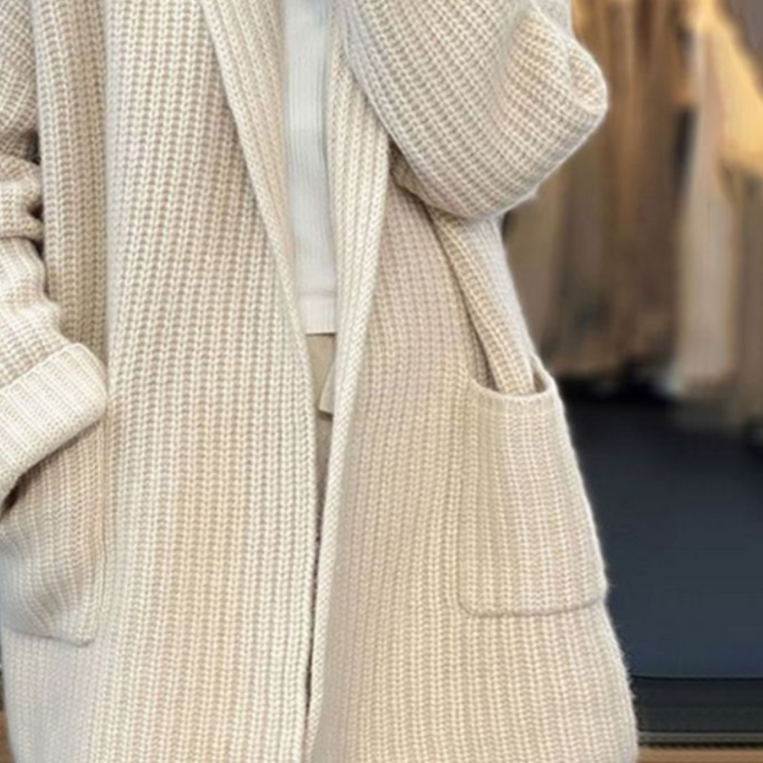 Farah Cardigan | Cozy Long Knitted Ladies' Cardigan