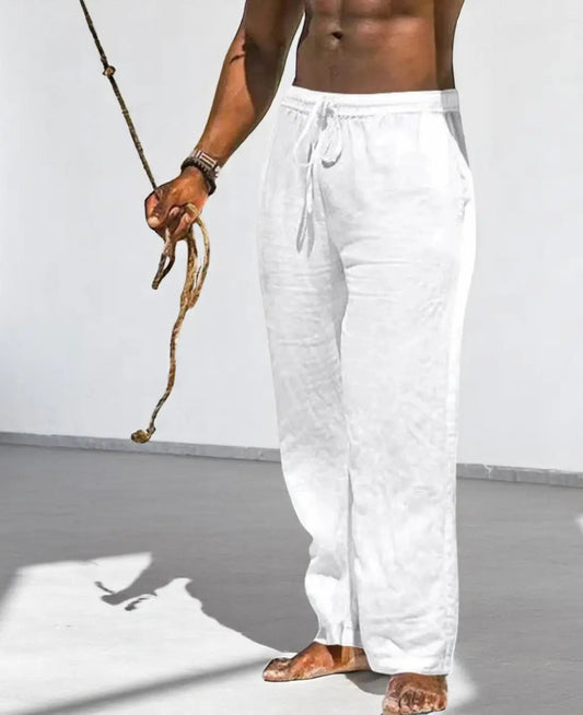 Fio Trousers | Men’s Cotton-Linen Summer Trousers with Relaxed Fit
