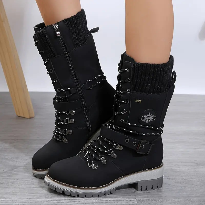 Ismene Boots | Women's Stylish Monochrome Boots