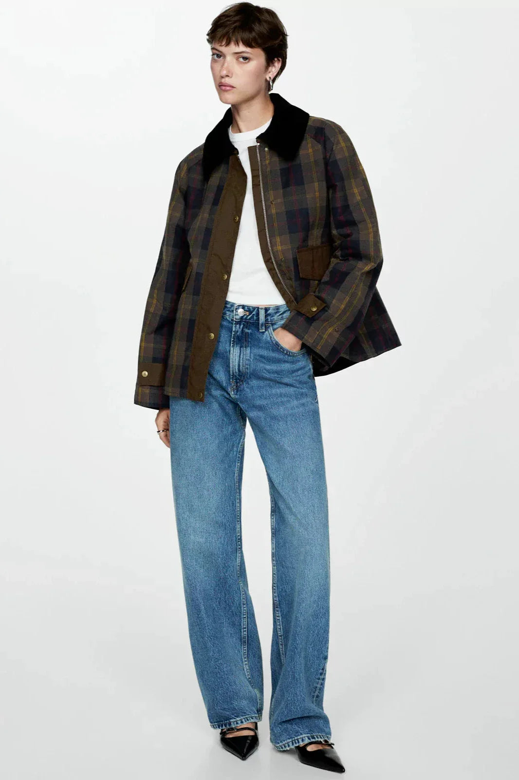 Idalia Jacket | Women's Plaid Waxed Jacket