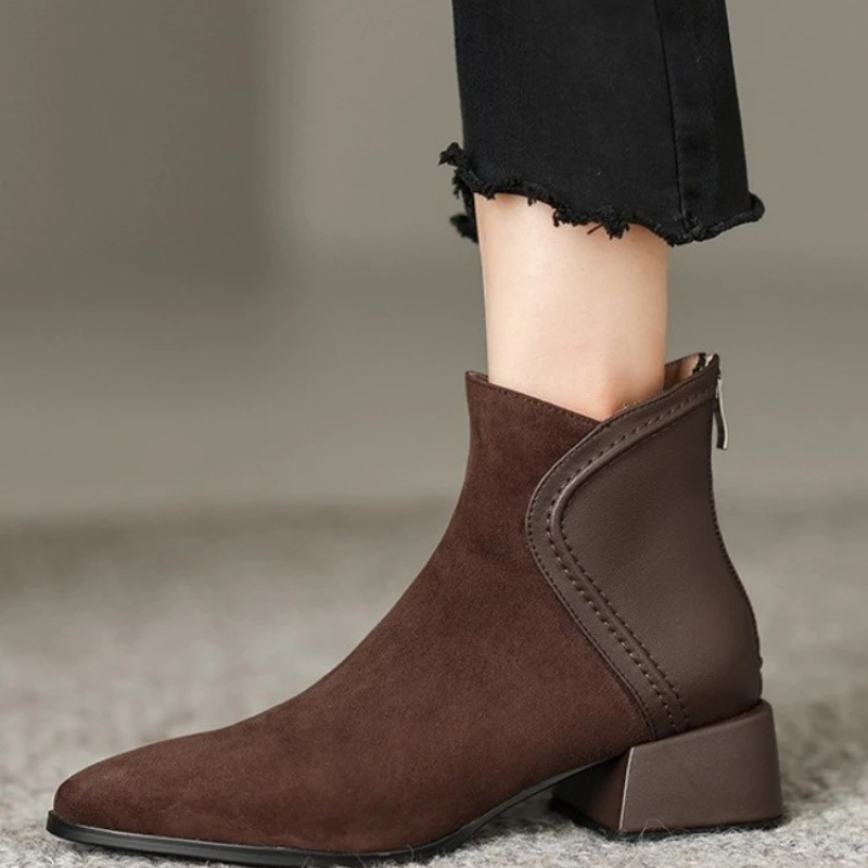 Fabia Boots | Stylish Low-Heel Ankle Boots