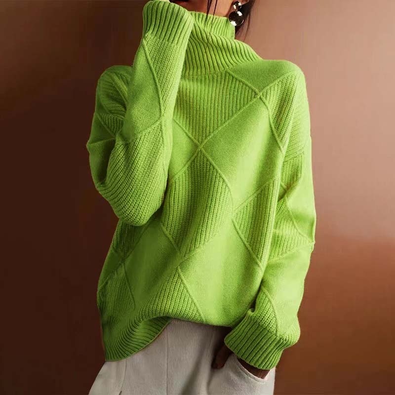 Nyna Sweater | Women's Winter High-Neck Knitted Sweater