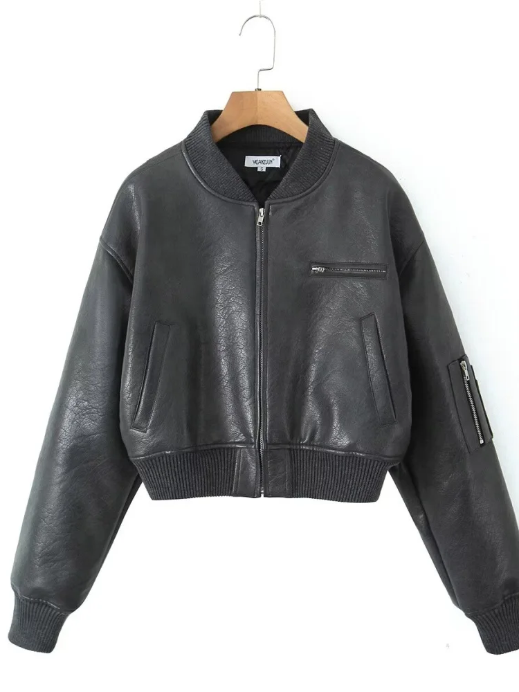 Hattie Jacket | Sherpa-Lined Faux Leather Biker Jacket