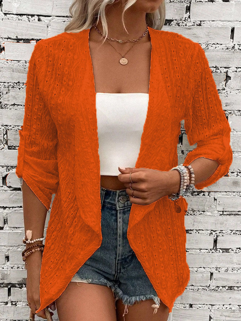 Parveen Cardigan | Women's Autumn Crochet Knit Front Relaxed Fit Cardigan