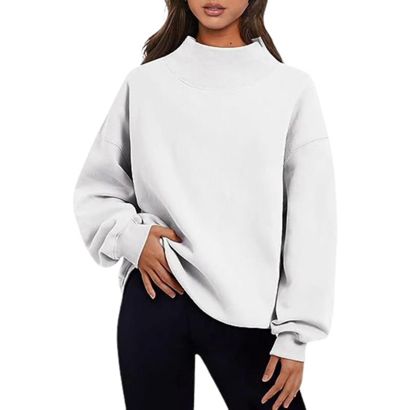 Francene Sweater | Basic Loose-Fit Long-Sleeve Sweater