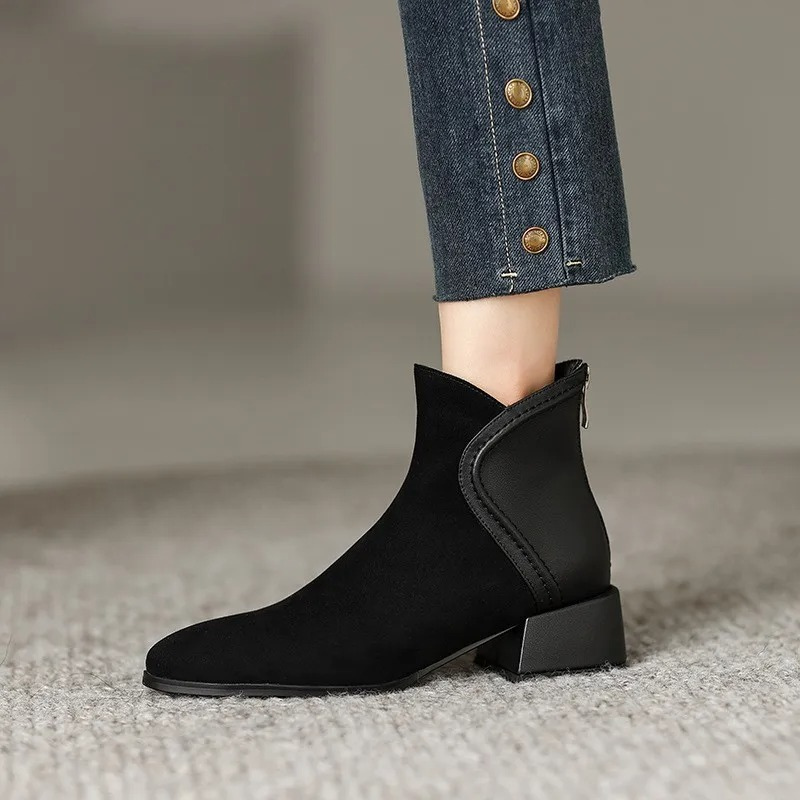 Fabia Boots | Stylish Low-Heel Ankle Boots