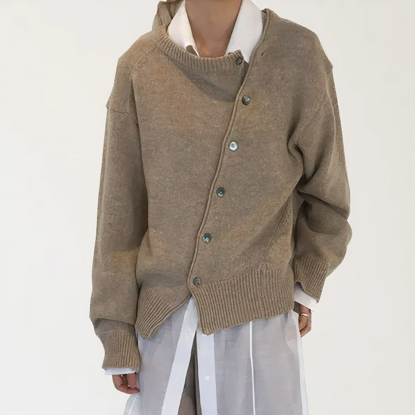 Gloria Jacket | Cashmere Jacket with Asymmetrical Buttons