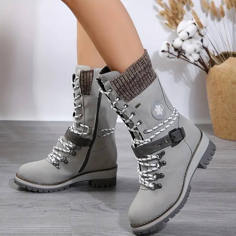 Ismene Boots | Women's Stylish Monochrome Boots