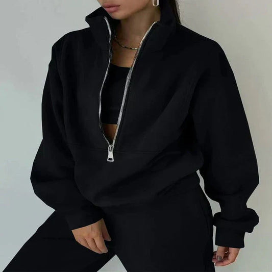 Nadine Sweatshirt | Women's Autumn Half-Zip Tracksuit Set