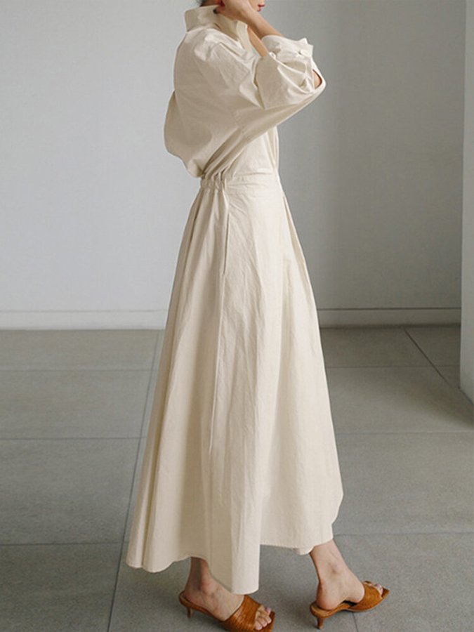 Qodirah Dress | Women's Autumn Maxi Dress with Flowy Silhouette