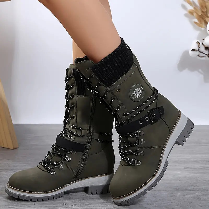 Ismene Boots | Women's Stylish Monochrome Boots