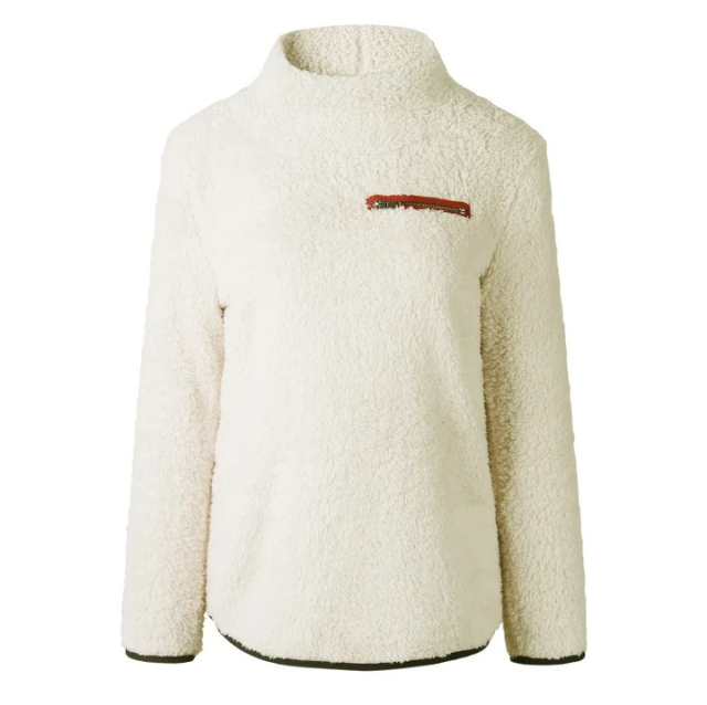 Hediah Sweater | Felmina Women's Fleece Turtleneck with Zipper