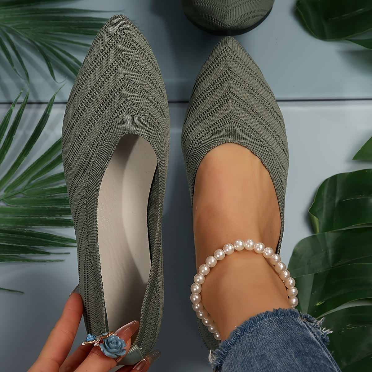 Dacirelle Flats | Pointed-Toe Ballerina Flats with Elegant Design and Comfortable Fit