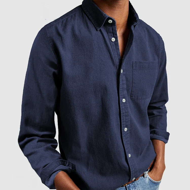 Farley Men's Shirt | Casual Cotton Long Sleeve Shirt