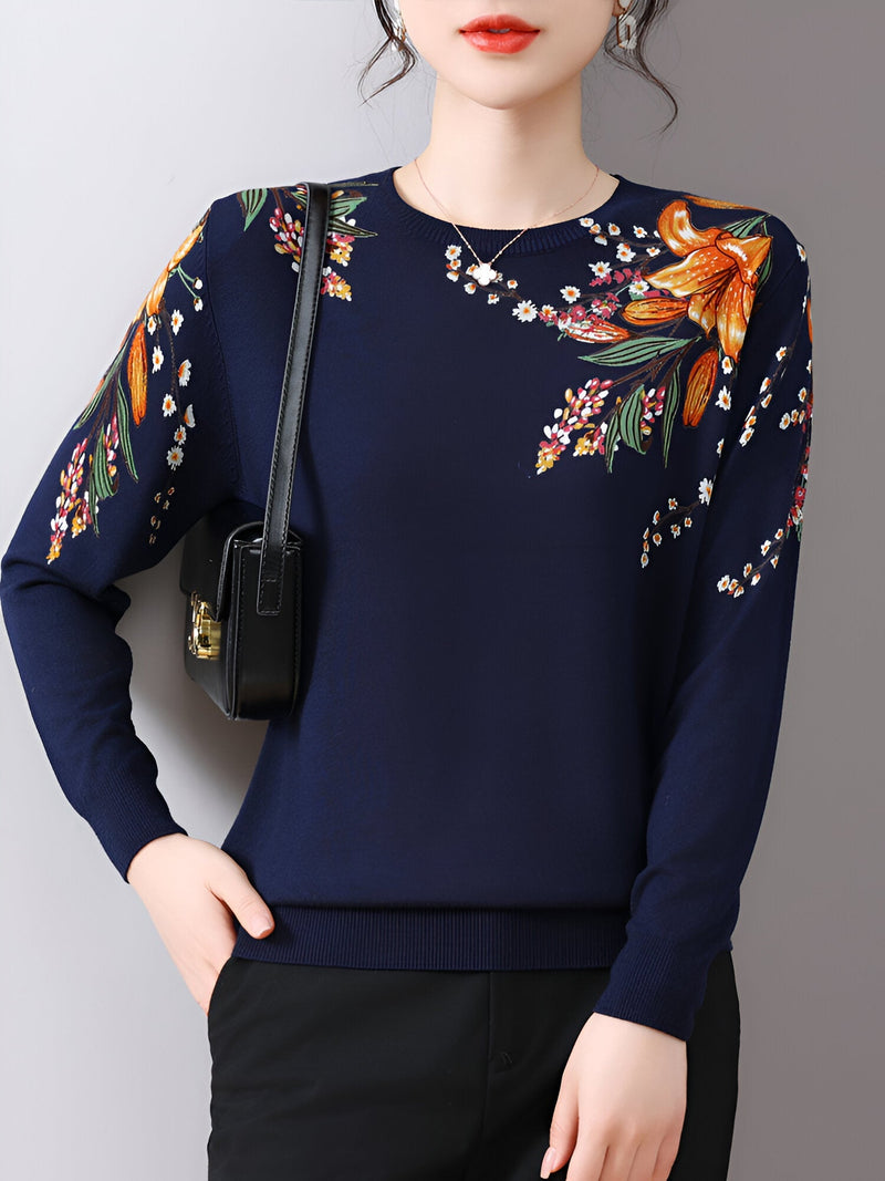 Kaylee Sweater | Stylish Printed Sweater for Women