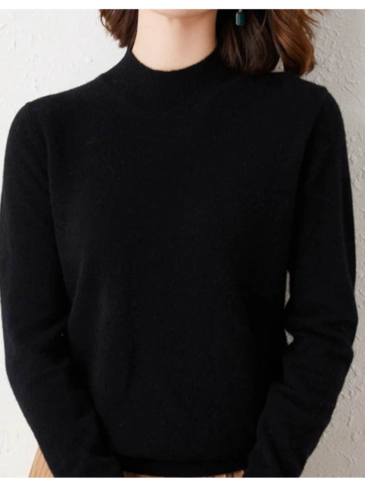 Henley Sweater | Lightweight Turtleneck Sweater