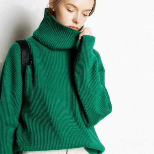 Reanna Jumper | Women’s Autumn Oversized Polo Collar Jumper