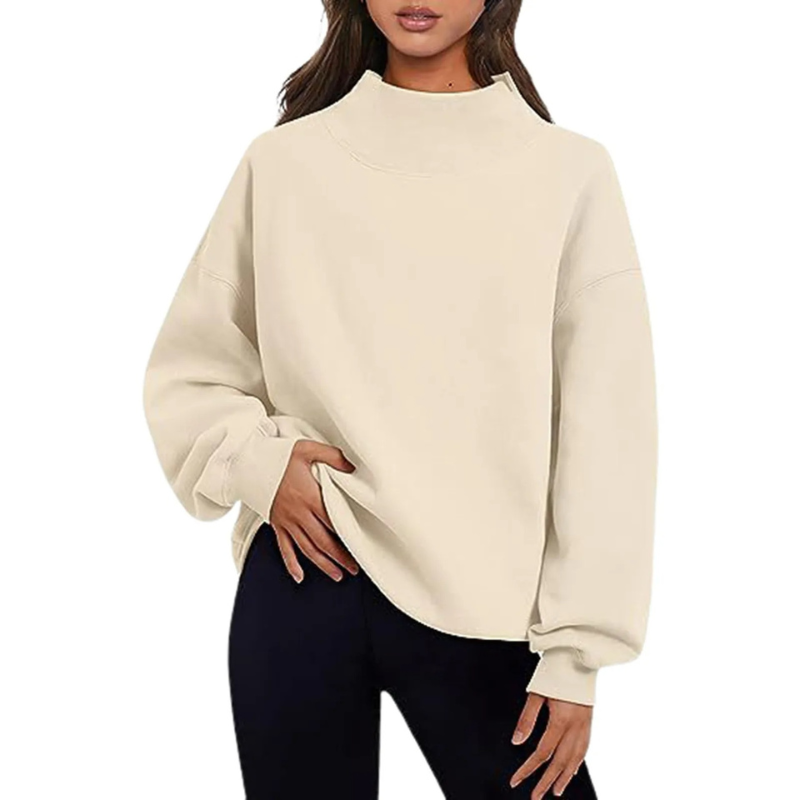 Francene Sweater | Basic Loose-Fit Long-Sleeve Sweater