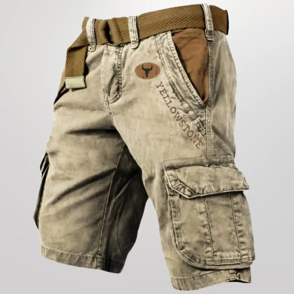 Fenella Shorts | Men’s Vintage Cargo Shorts with Utility Pockets and Relaxed Summer Fit