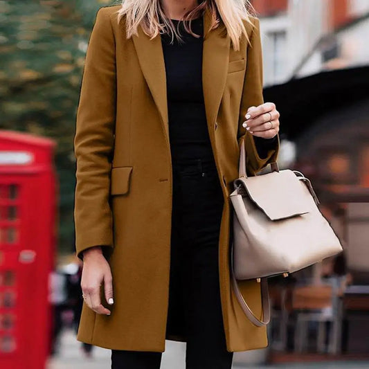 Regine Coat | Women’s Autumn Business Casual Wool Blazer