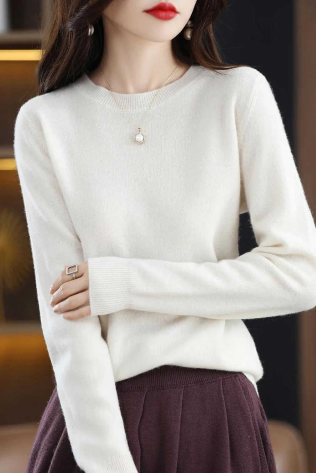 Indy Sweater | Stylish Soft Long-Sleeve Knit Sweater