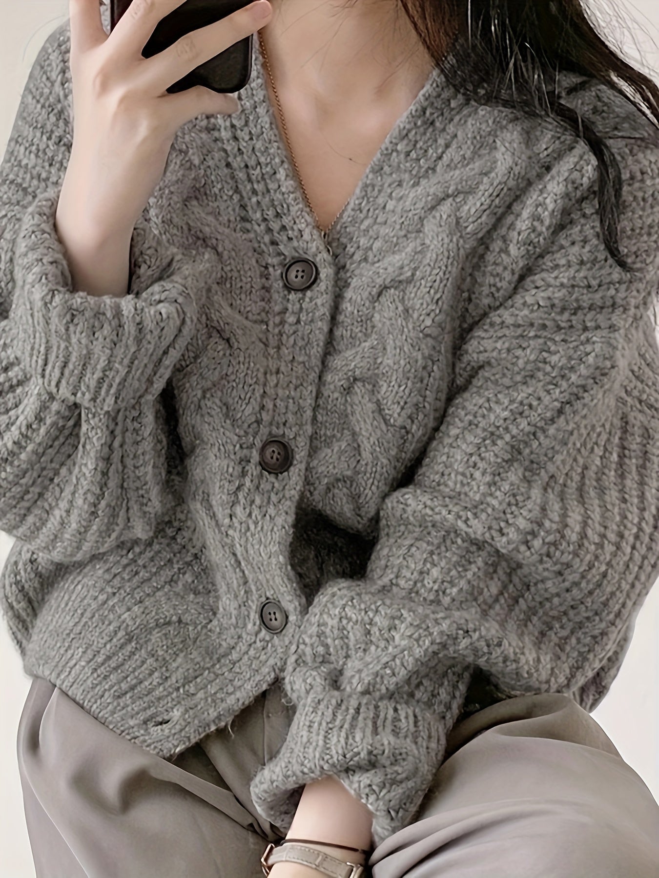 Helena Cardigan | Vintage-Inspired Chunky Knit Sweater