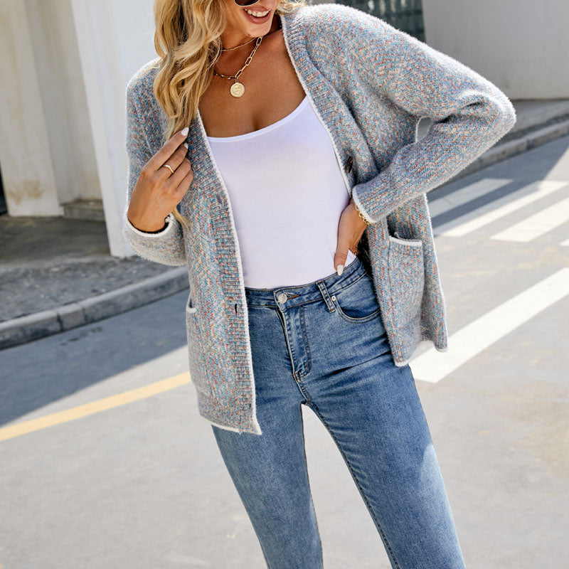 Oceana Cardigan | Women's Autumn Casual Knitted Cardigan with Pockets