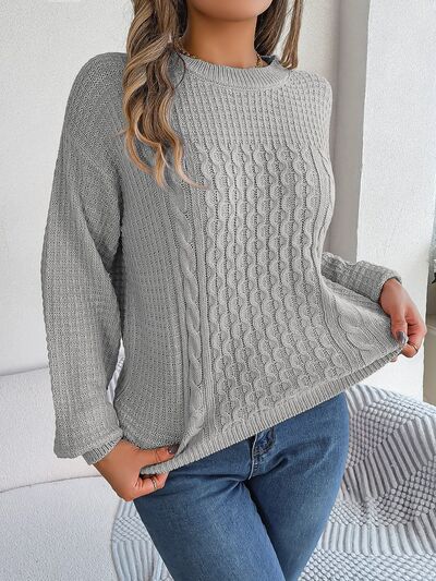 Janessa Women's Warm Knit Sweater | Elegant Weave & Pearl Details