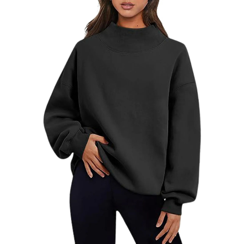 Francene Sweater | Basic Loose-Fit Long-Sleeve Sweater