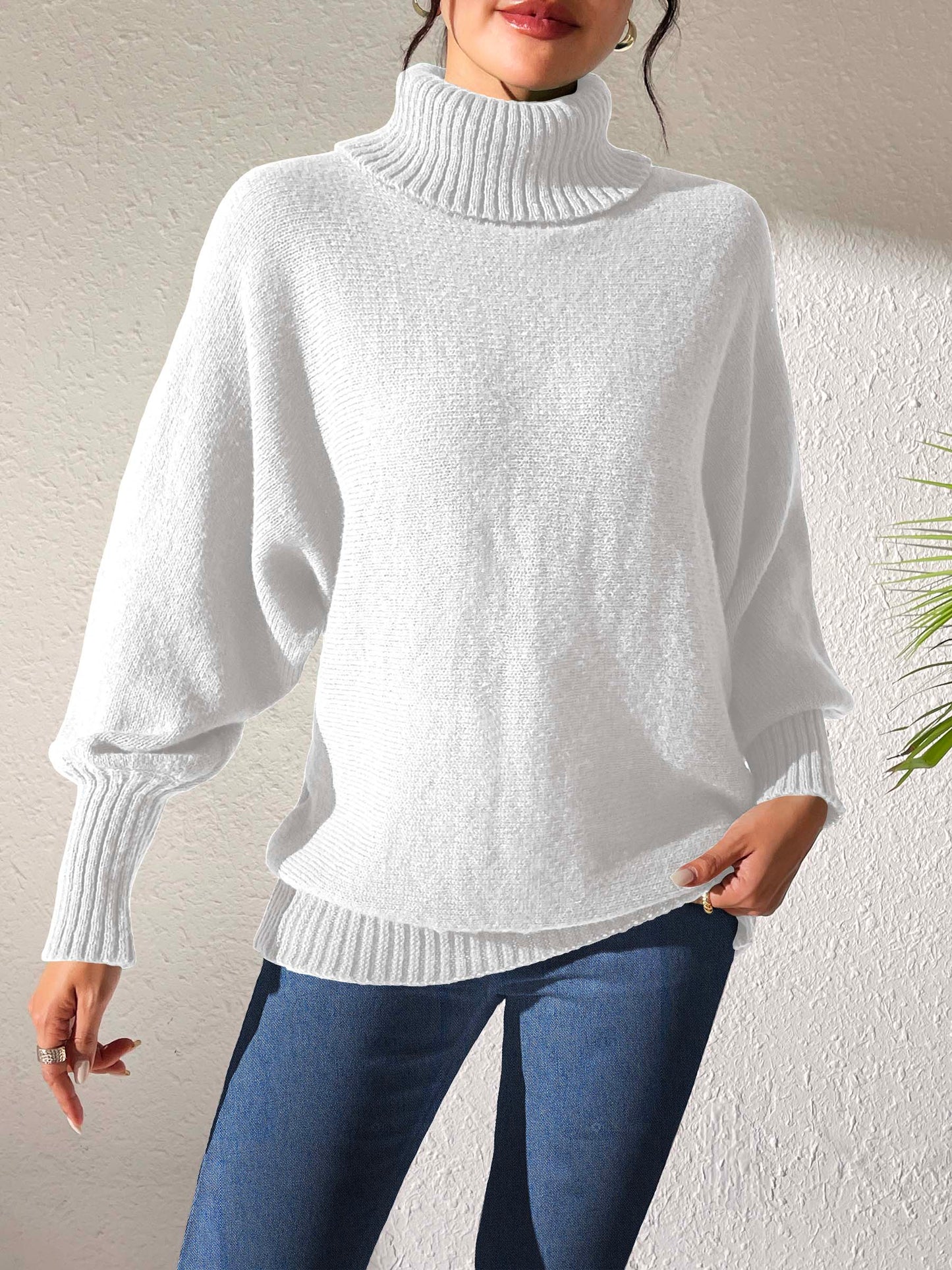 Feyre Sweater | Cozy Turtleneck Long Sleeve Sweater