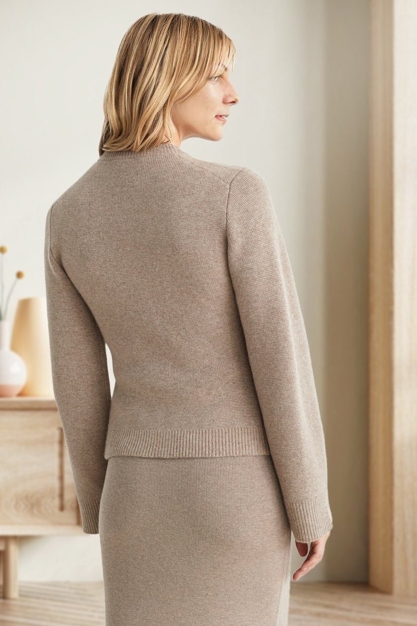 Inah  Cardigan | Women's Button-Front Ribbed Cardigan