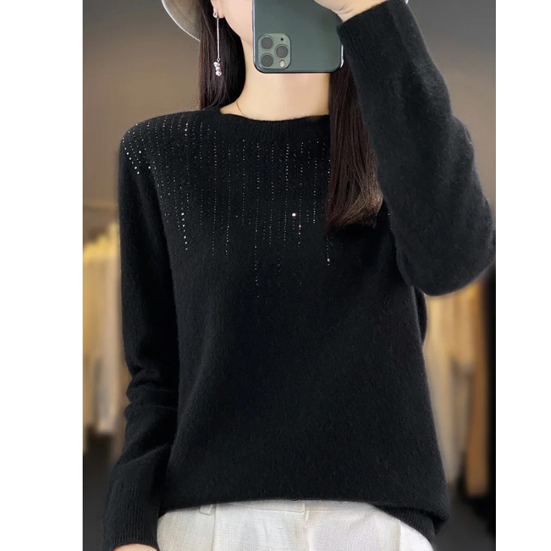 Gretha Sweater | Soft Knitted Sweater with Sparkling Details