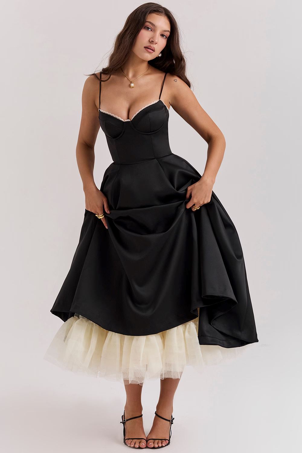 Kelsie Dress | Women's Elegant Satin Party Dress