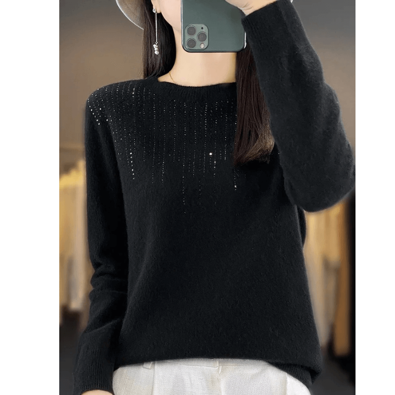 Jelani Sweater | Soft Knit Sweater with Sparkling Detail