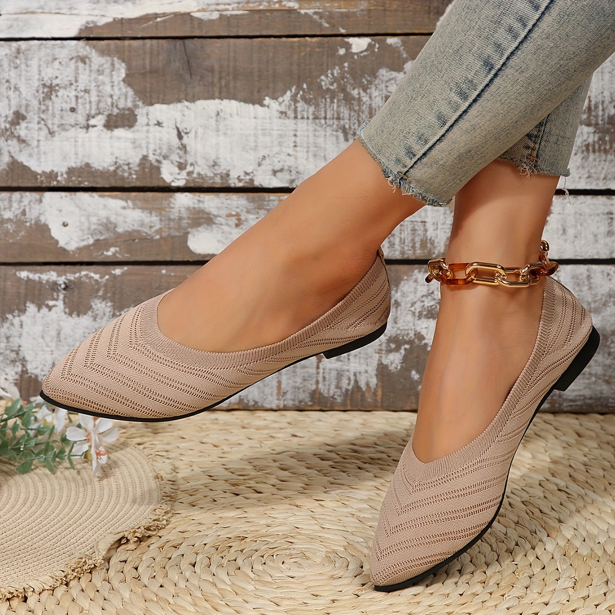Dacirelle Flats | Pointed-Toe Ballerina Flats with Elegant Design and Comfortable Fit