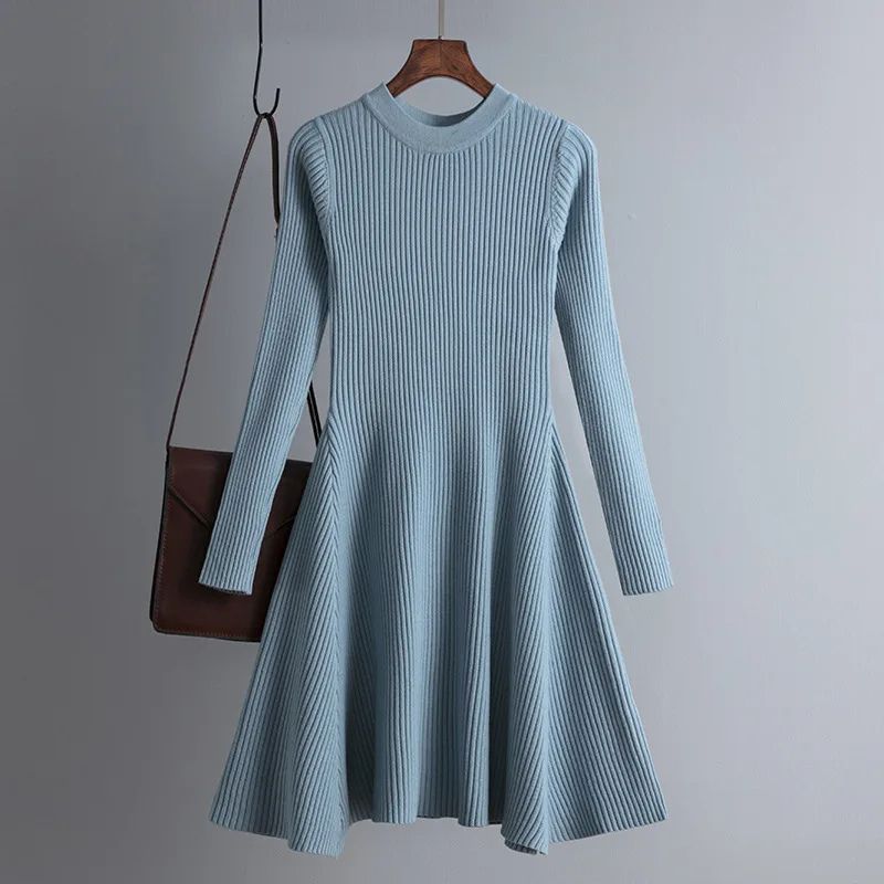 Fidela Dress | Ribbed Long-Sleeve Knit Dress