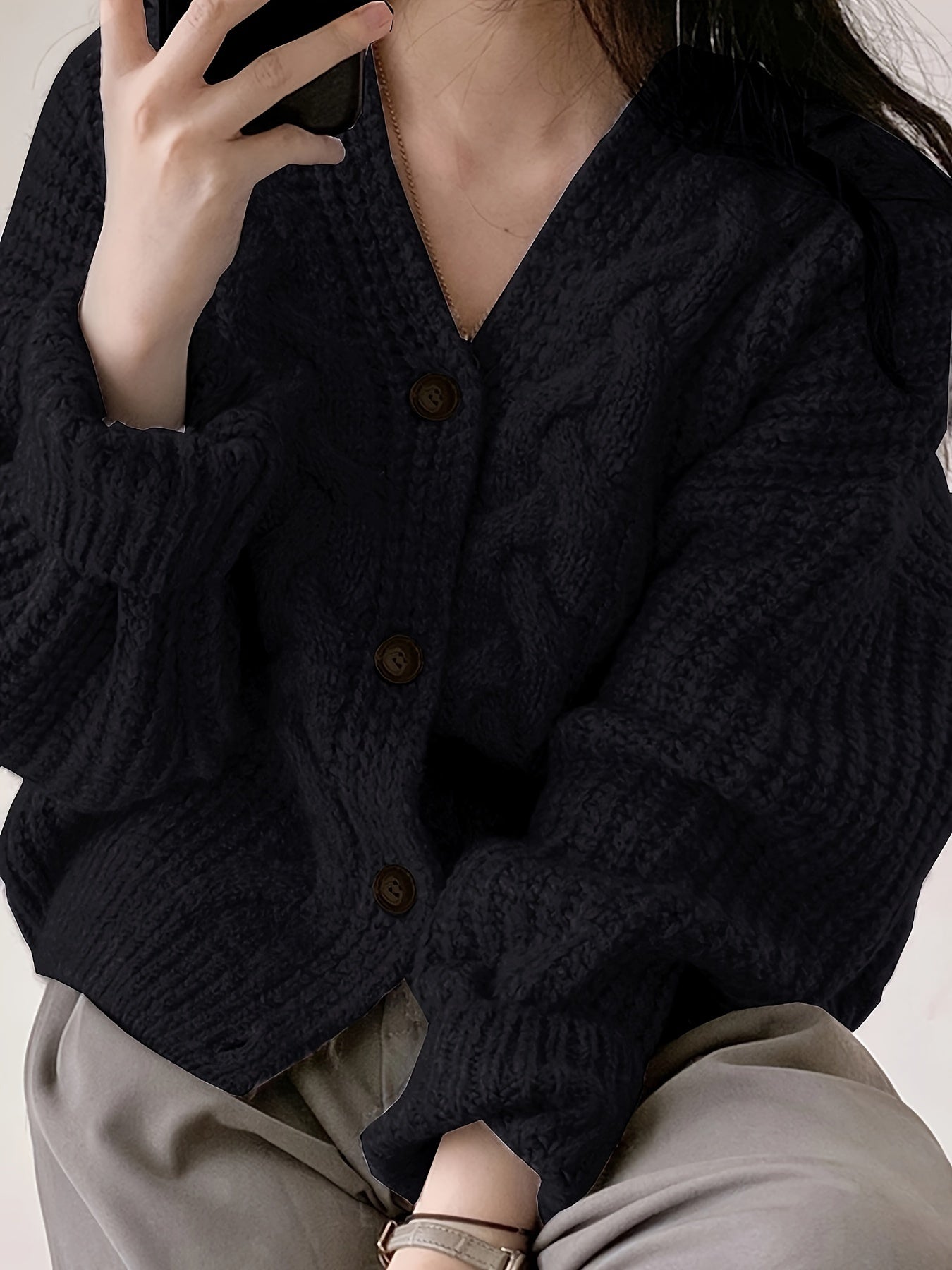 Helena Cardigan | Vintage-Inspired Chunky Knit Sweater