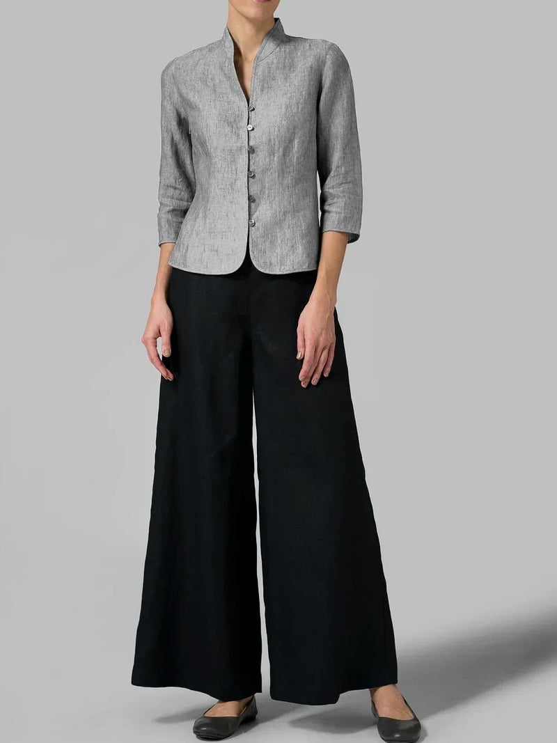 Nora Blazer | Chic Cotton-Linen Blazer