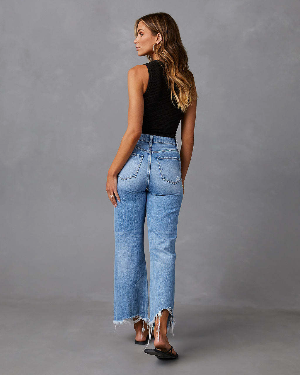 Amalie High Waist Jeans | Distressed Skinny Fit for Women