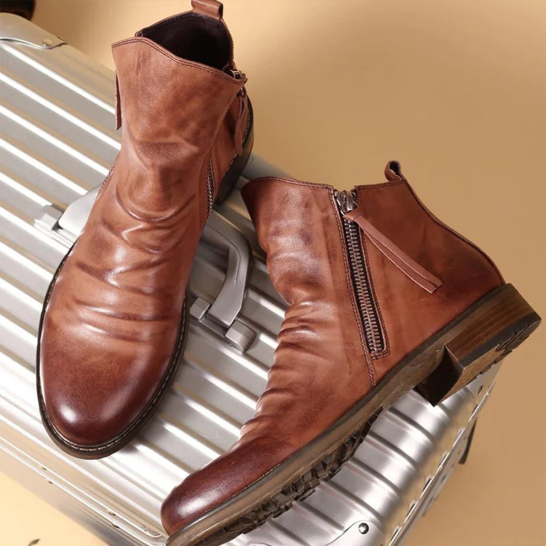 Octavian Boots | Men's Stylish Zipper Boots for All Seasons