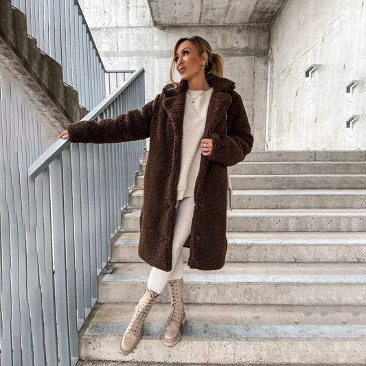 Rebecca Coat | Women’s Autumn Long Teddy Coat