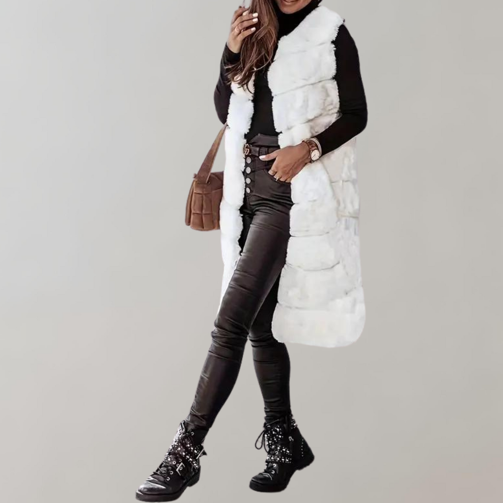 Josslyn Women's Long Winter Jacket Vest | Cozy and Stylish