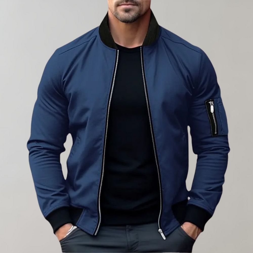 Harley Jacket | Sleek Zip-Up Bomber Jacket