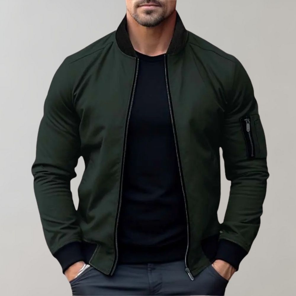 Harley Jacket | Sleek Zip-Up Bomber Jacket