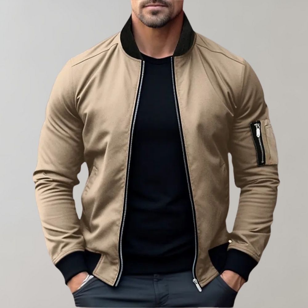 Harley Jacket | Sleek Zip-Up Bomber Jacket