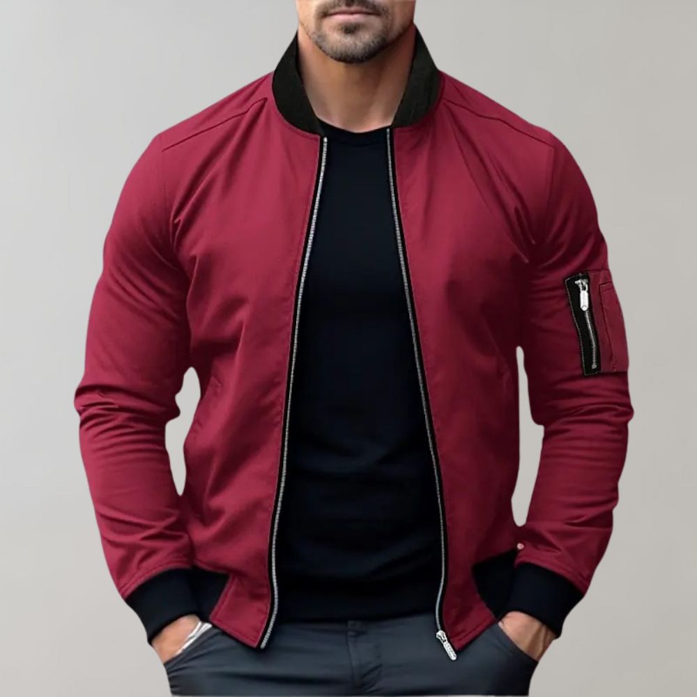 Harley Jacket | Sleek Zip-Up Bomber Jacket